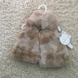 Koala Kids Baby Girl Fur Jacket